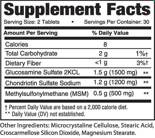 Glucosamine, Chondroitin, MSM