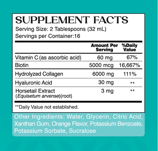 Liquid Collagen 6000 with Biotin