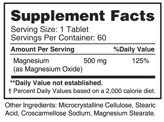 Magnesium 500mg