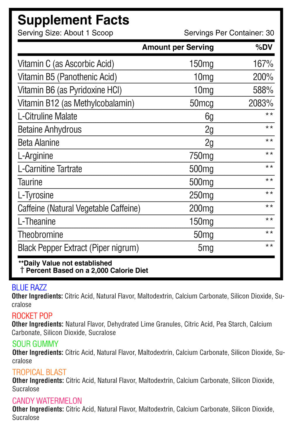 OptiForce Pre Workout - Clean Energy