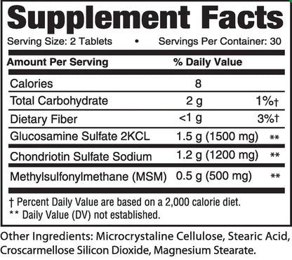 Glucosamine, Chondroitin, MSM