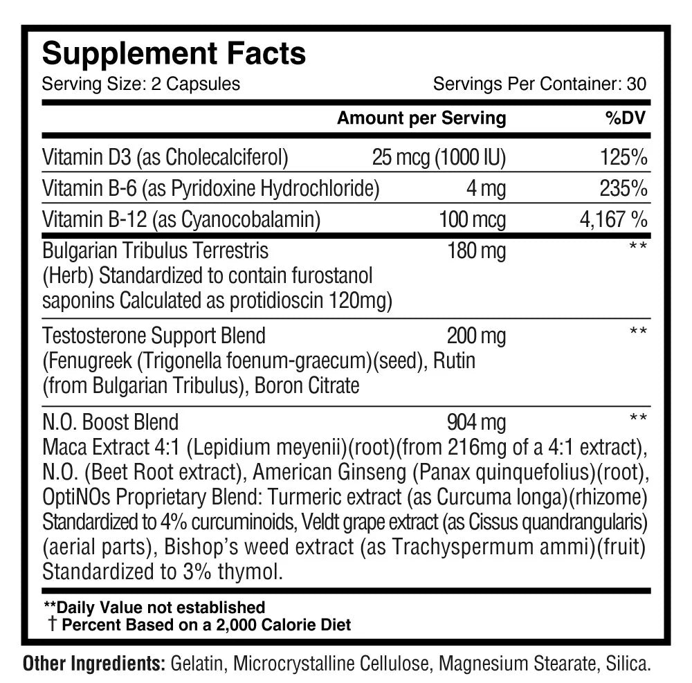 Bulgarian Tribulus + OptiNOs: Testosterone Booster