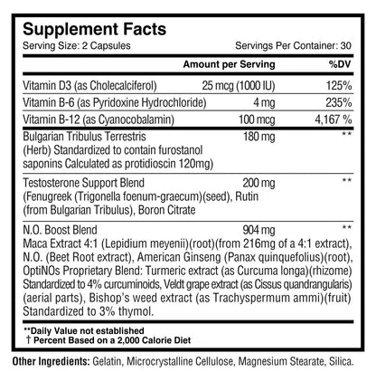 Bulgarian Tribulus + OptiNOs: Testosterone Booster