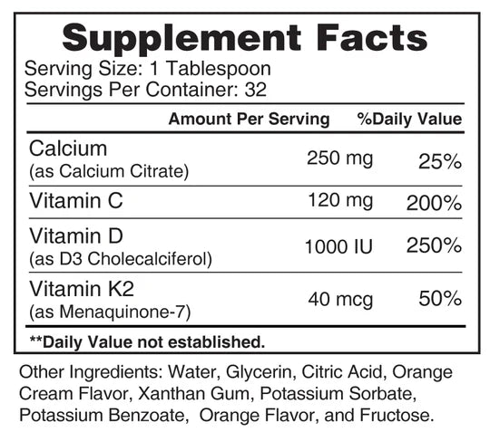 Calcium Drink with Vitamins D, K & C