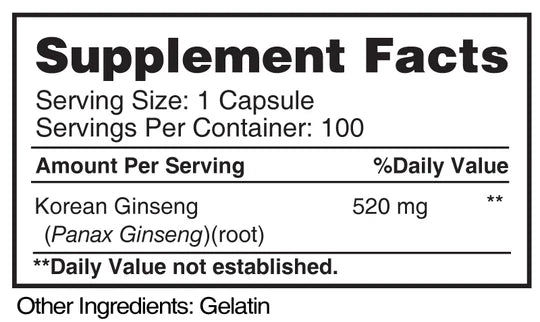 Natural Korean Ginseng