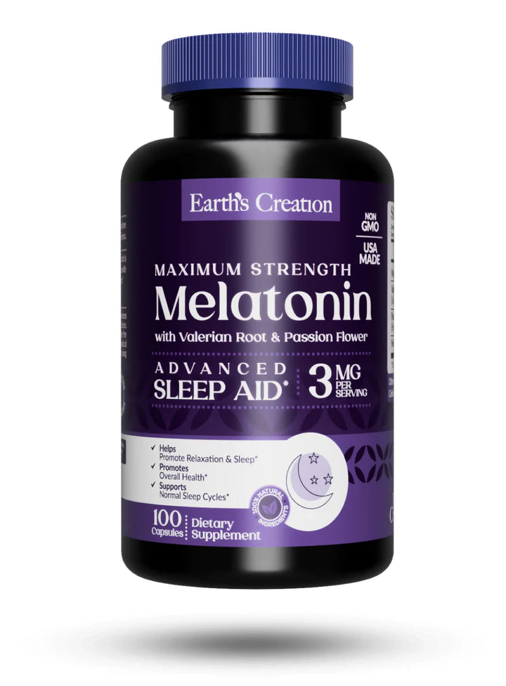 Melatonin 3mg with Valerian Root and Passion Flower