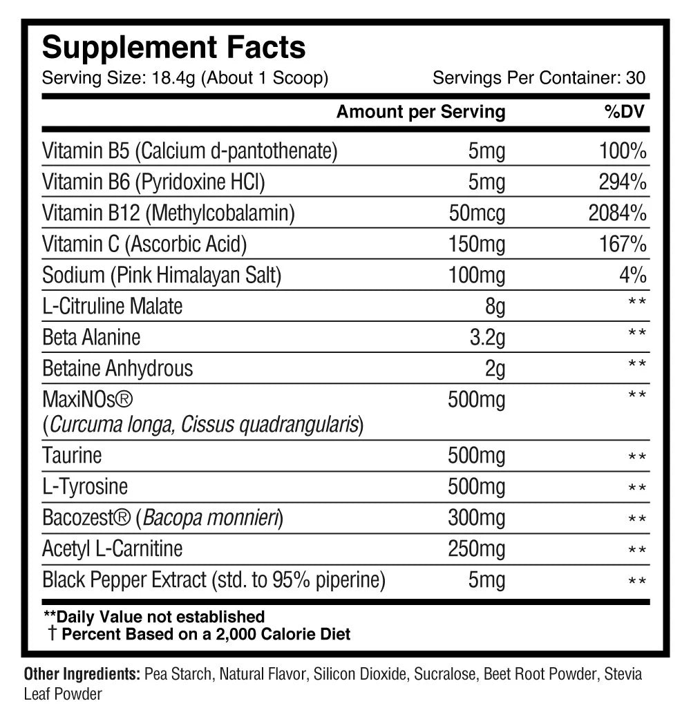 Non- Stim Pump - Nootropics + Pump