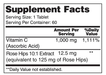 Vitamin C Timed Release 1000mg with Rose Hips