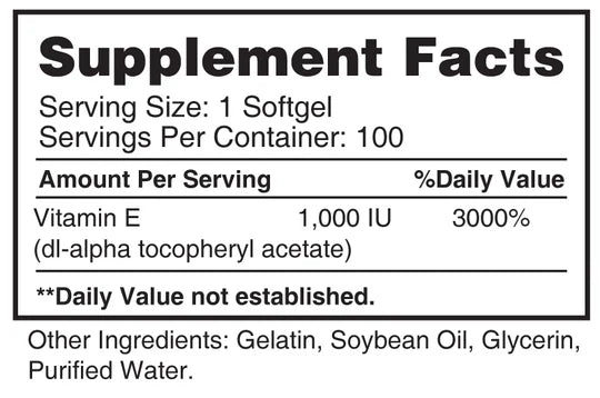 Vitamin E 1000 IU