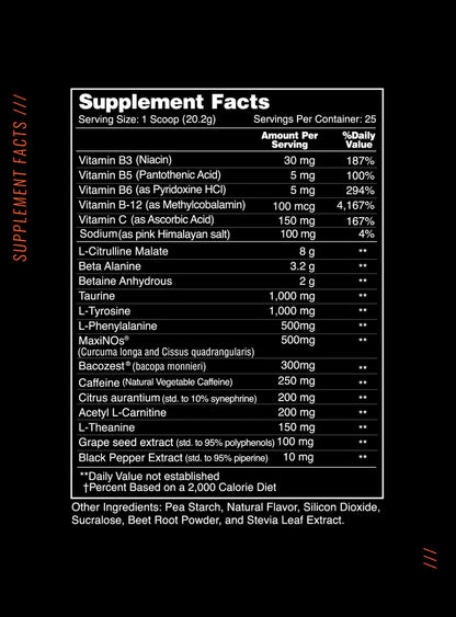 Xtreme Force Pre Workout - Energy, Power, and Focus Amplifier