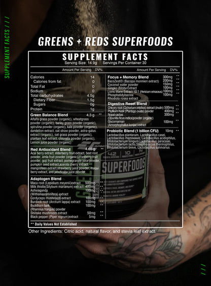 Greens & Reds SuperFood + Mental Boost